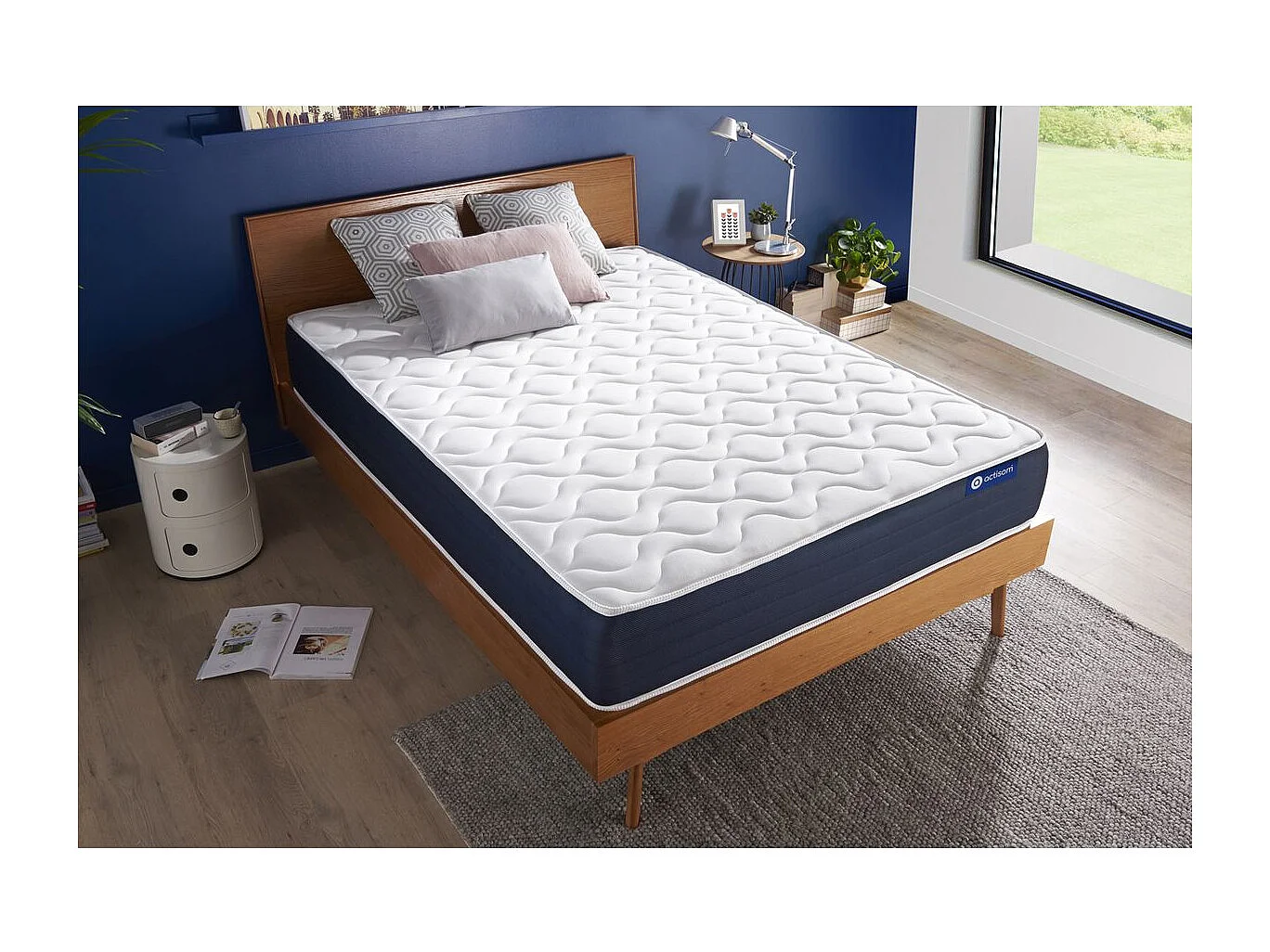 Matelas Ressorts ensachés et Mémoire de forme ACTIFLEX SLEEP 120x190 5zones de confort