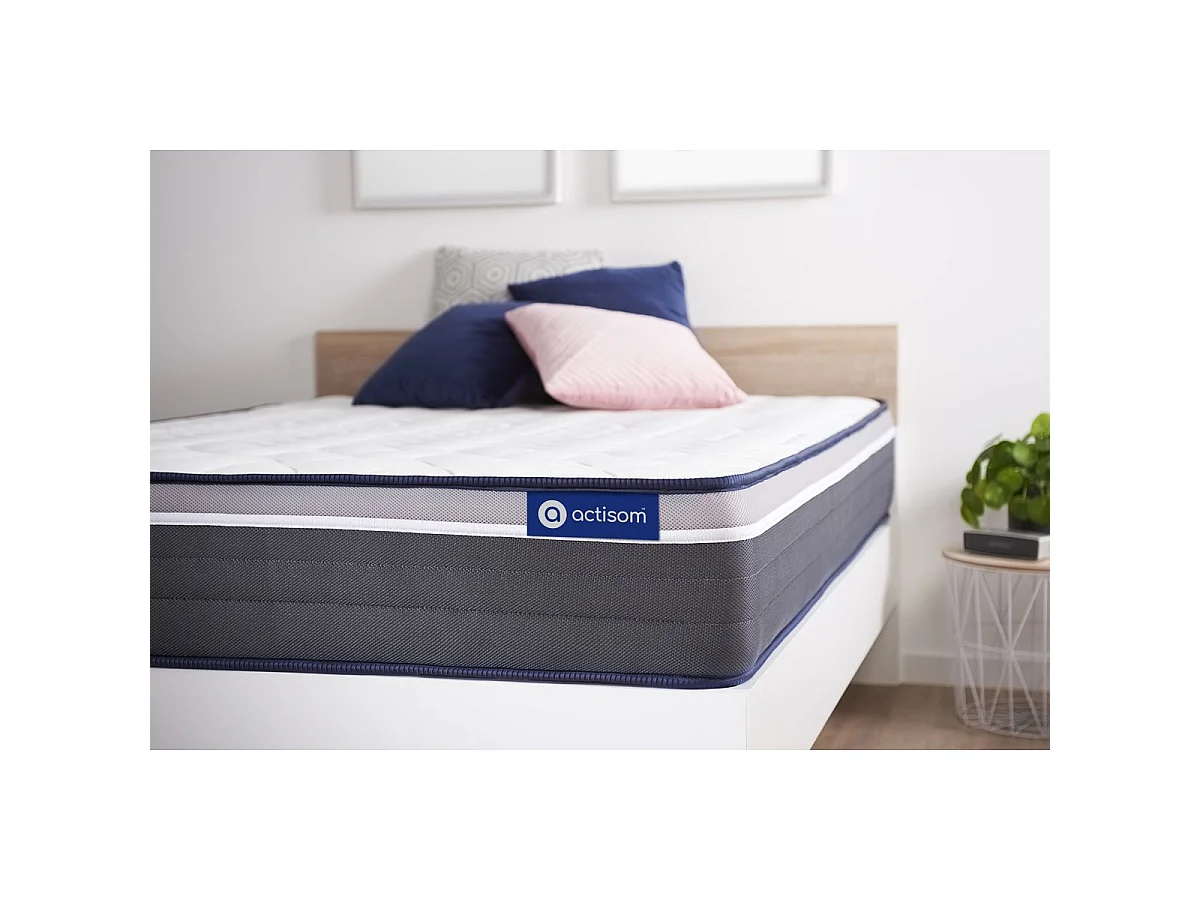 ACTISOM Matelas 120x200 Latex+Mémoire de forme Maxi épaisseur 7zones de confort