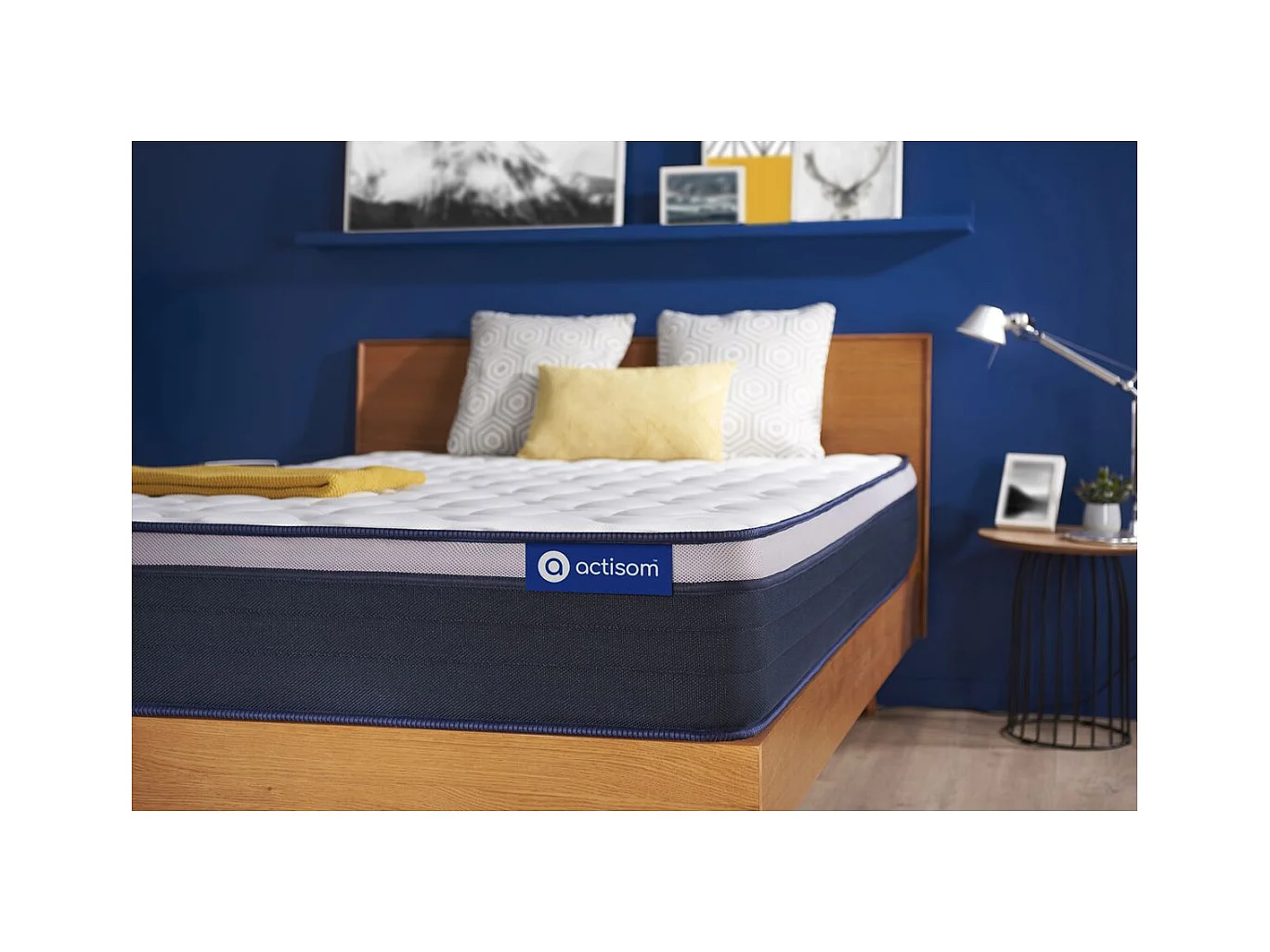 ACTISOM matelas Ressorts ensachés+Mémoire de forme ACTIFLEX MAX 120x200 cm Maxi épaisseur 7zones de confort