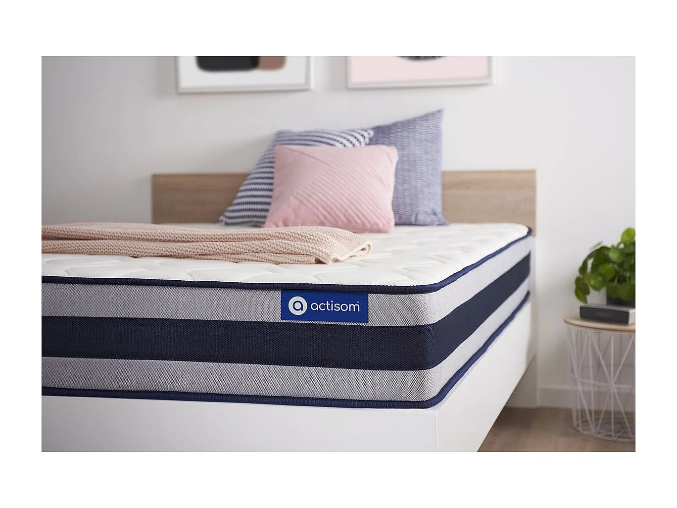 Colchón Actilatex ergo 80x190cm, Grosor: 24cm, Látex y espuma viscoelástica, Firme, 5 zonas de confort