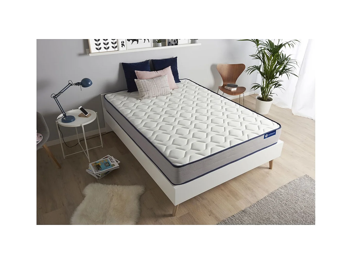 Colchón Actimemo form 80x200cm, Grosor: 22cm, Espuma viscoelástica, Firme, 5 zonas de confort