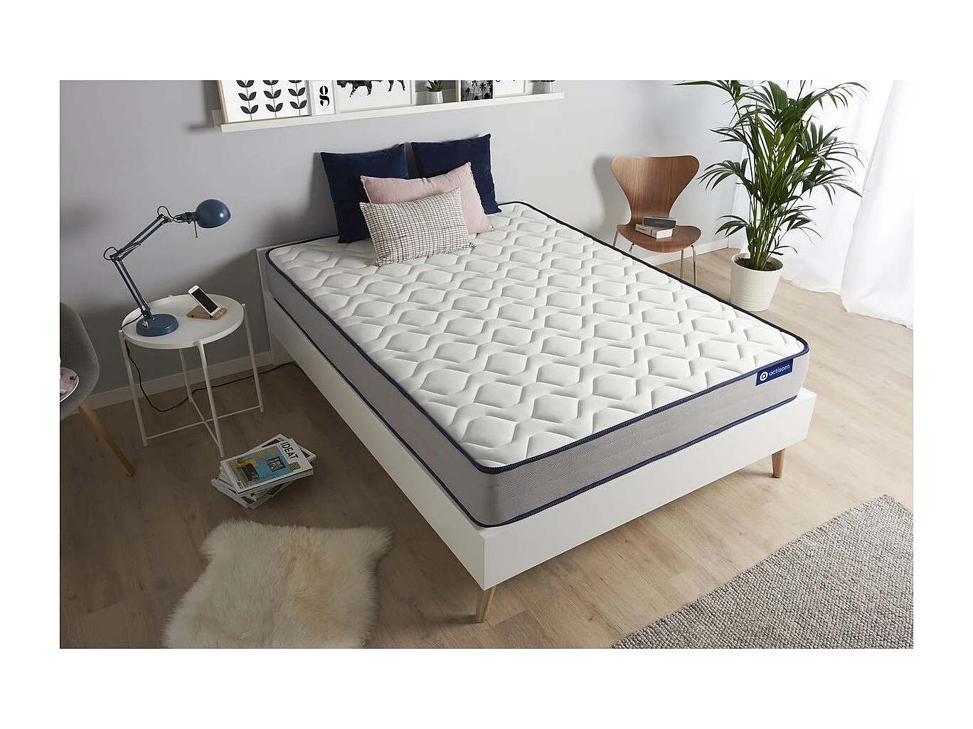 Actimemo form matras 80x200cm , Matrasdikte : 22 cm , Traagschuim , Stevig, 5 comfortzones