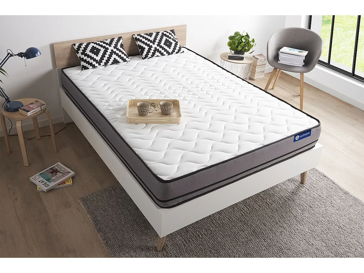 Colchón Actilatex night 80x190cm, Grosor: 20cm, Látex y espuma viscoelástica, Muy firme, 3 zonas de confort