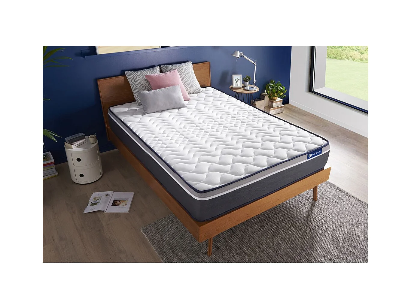 Actiflex plus matratze 120x200cm, Taschenfederkern und Memory-Schaum, Härtegrad 5, Höhe :26 cm, 7 Komfortzonen