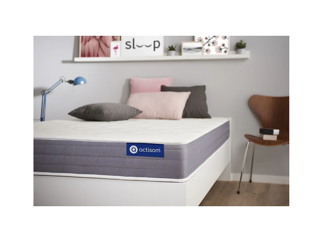 ACTISOM Matelas mémoire de forme 80x190 cm 5zones de confort