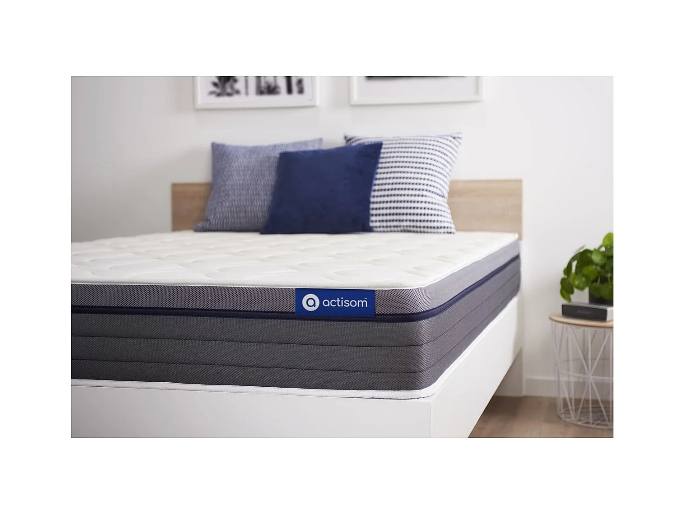 Materac Actilatex zen 120x200cm, Grubosc : 26 cm, Lateks i pianka z pamiecia ksztaltu, Zrównowazony, 7 stref komfortu