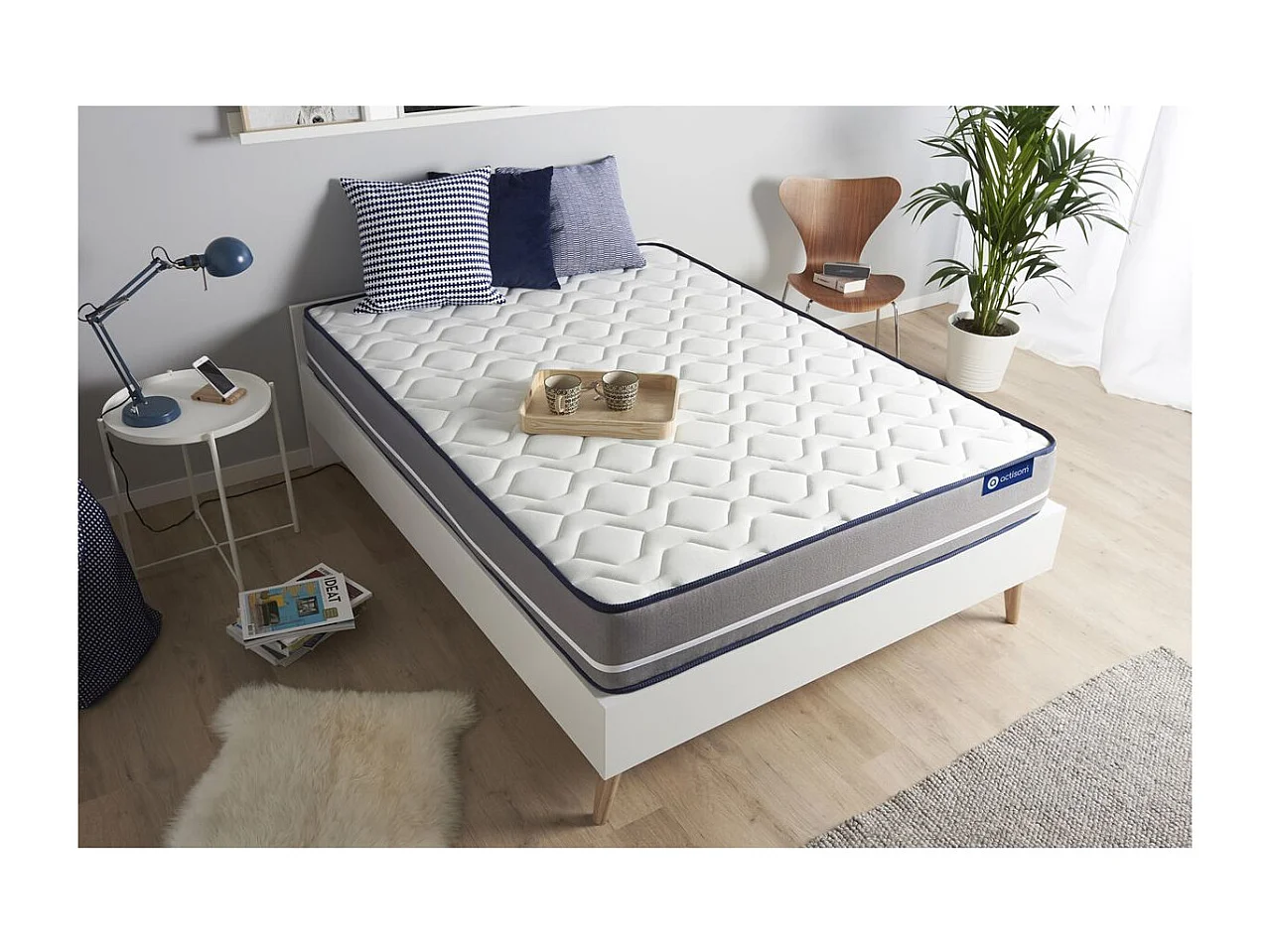 Matelas à mémoire ACTIMEMO PUR 80x190cm 3zones de confort