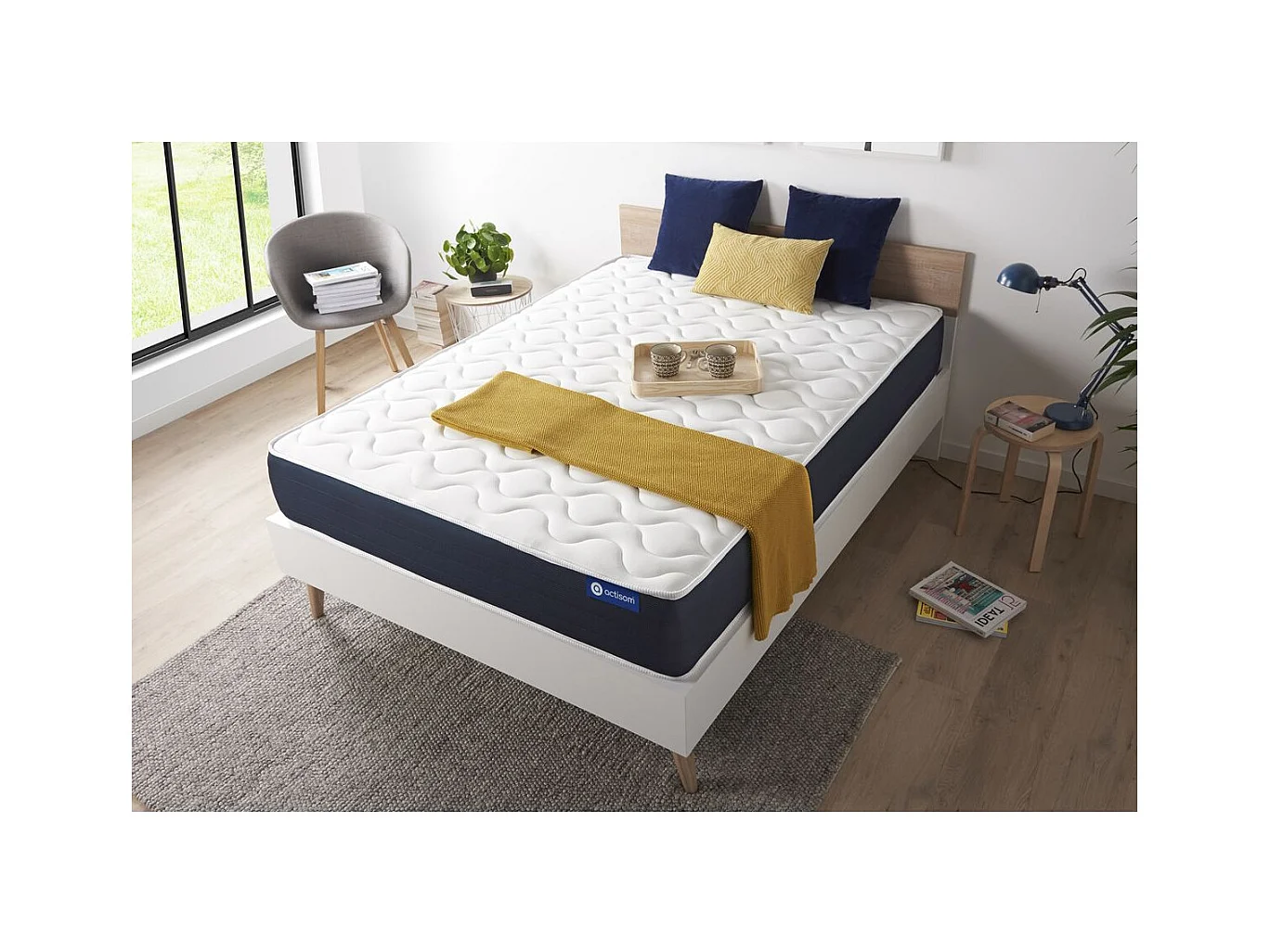 Materasso Actilatex life 120x200cm - Spessore : 22cm - Lattice e memory foam - Molto rigido