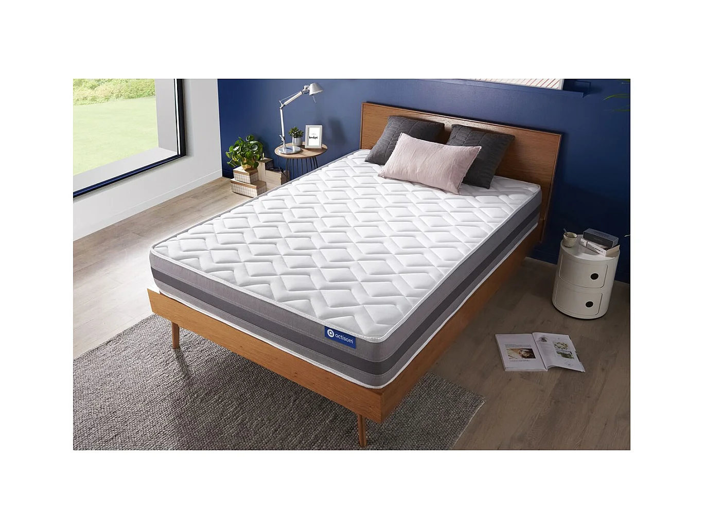 Actiflex relax matratze 120x200cm, Taschenfederkern und Memory-Schaum, Härtegrad 3, Höhe :24 cm, 5 Komfortzonen