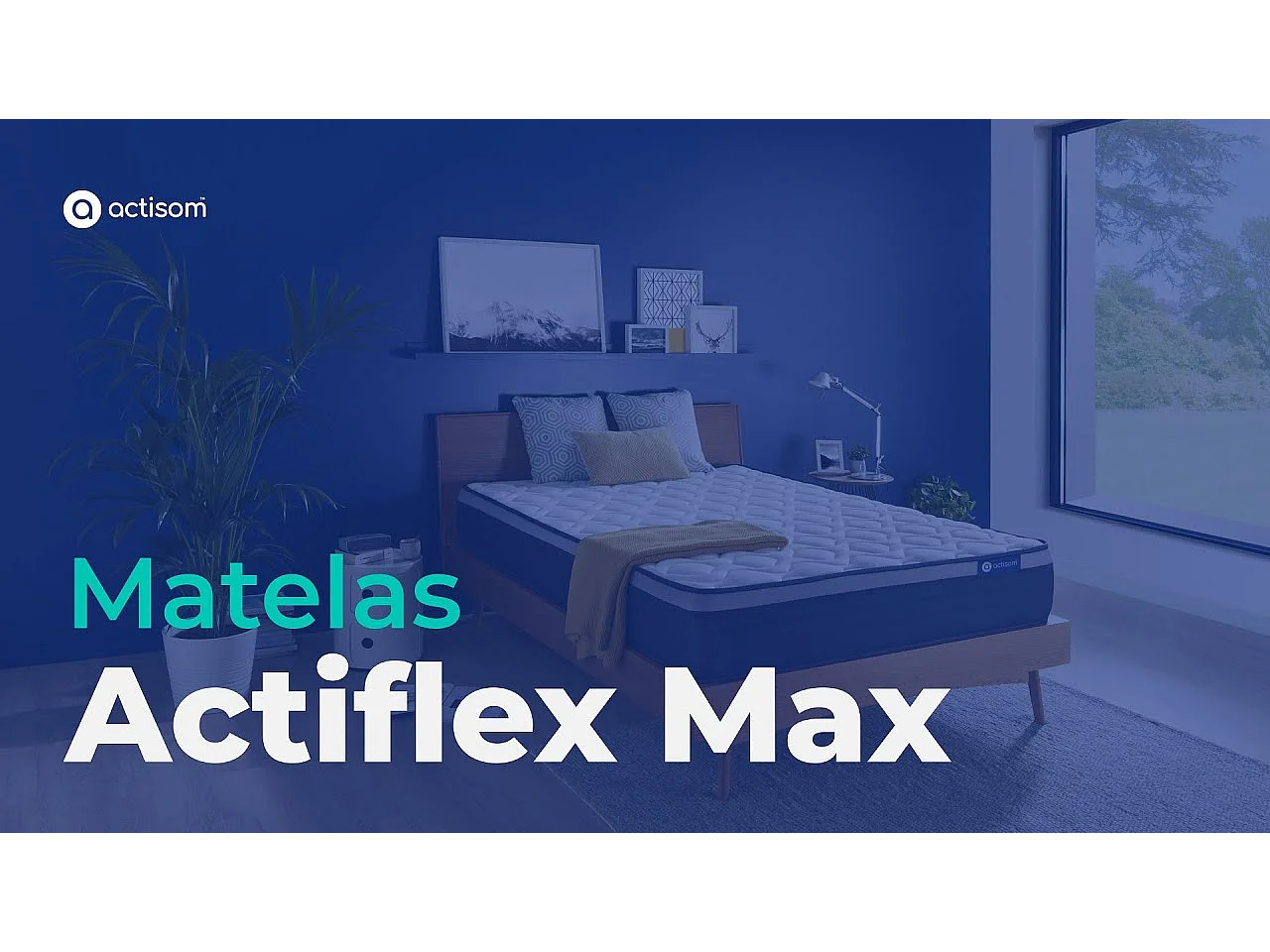 ACTISOM matelas Ressorts ensachés+Mémoire de forme ACTIFLEX MAX 120x190 cm Maxi épaisseur 7zones de confort
