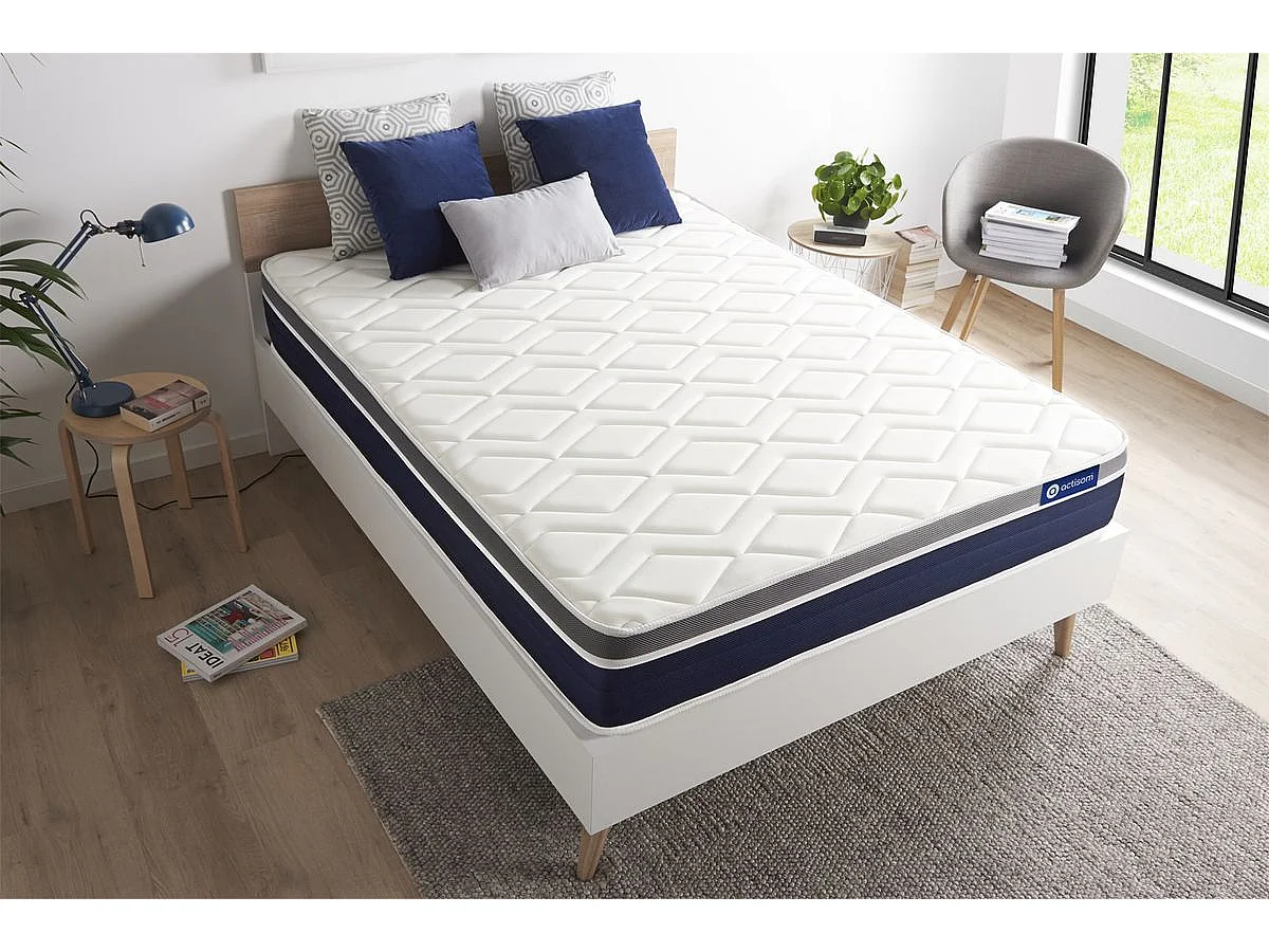 Materac Actilatex confort 120x190cm, Grubosc : 26 cm, Lateks i pianka z pamiecia ksztaltu, Umiarkowanie twardy, 7 stref komfortu