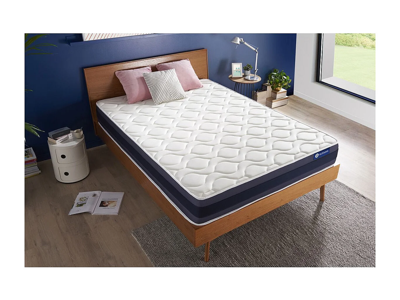 Matelas Ressorts ensachés+Mémoire de forme ACTIFLEX MORPHO 80x190 Maxi épaisseur 5zones de confort