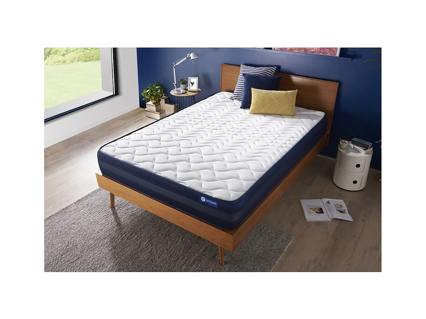 Actiflex tech matratze 80x190cm, Taschenfederkern und Memory-Schaum, Härtegrad 5, Höhe :24 cm, 5 Komfortzonen