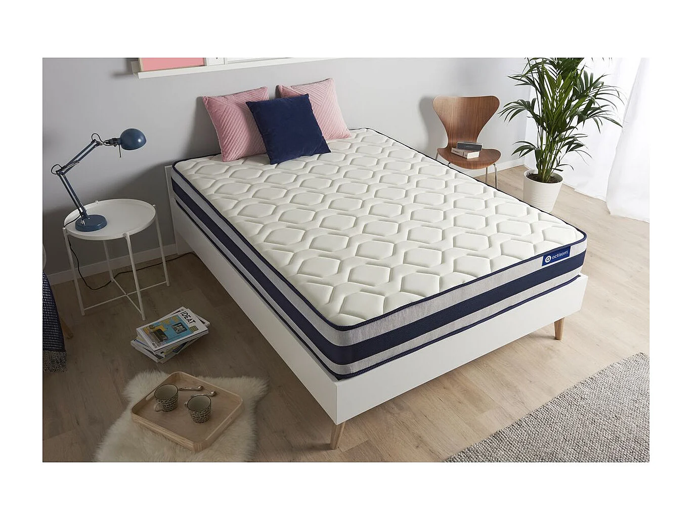 ACTISOM matelas Mémoire de forme ACTIMEMO ERGO 80x200 cm Maxi épaisseur 5zones de confort