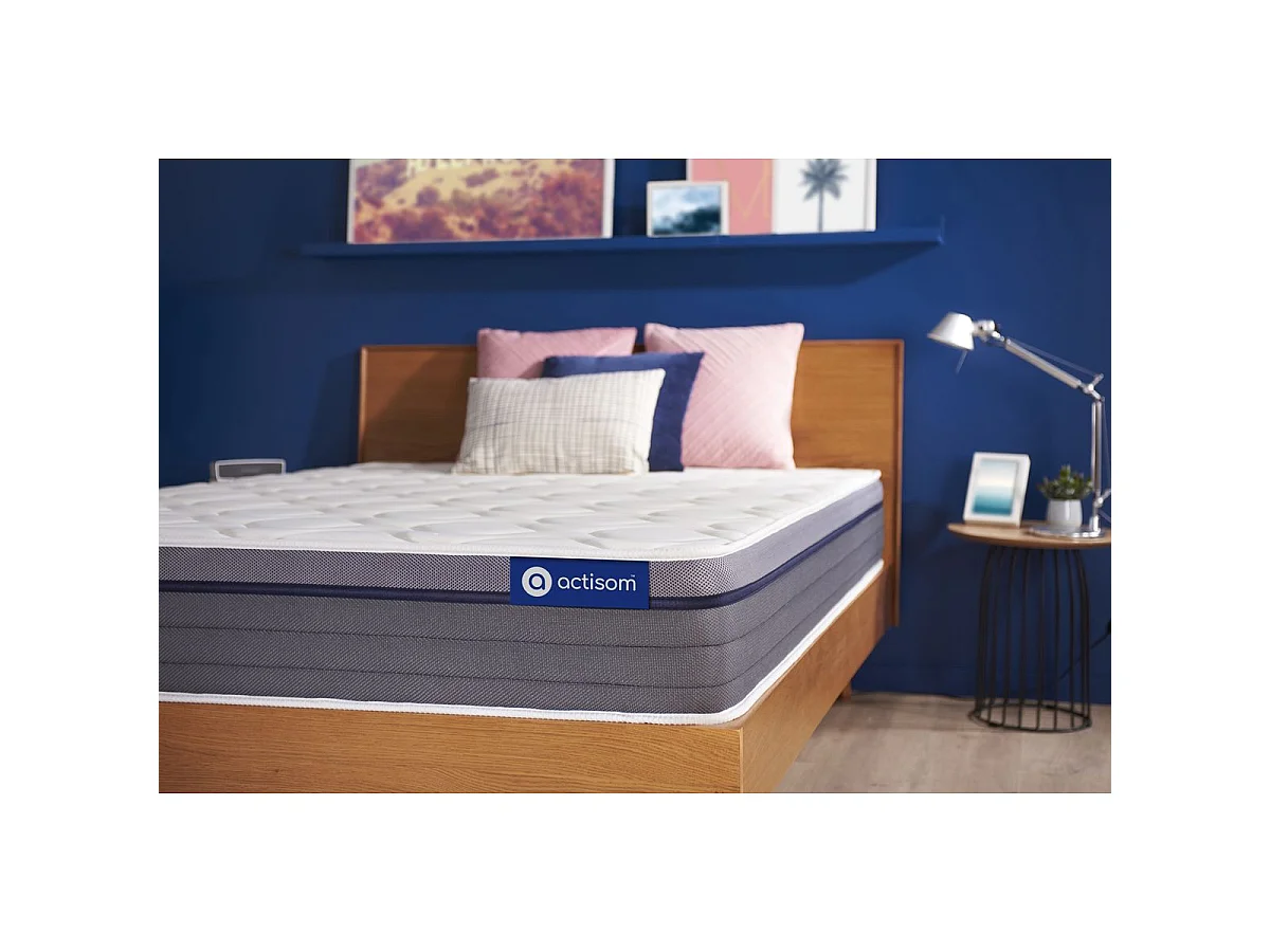 Matelas Ressorts ensachés+Mémoire de forme ACTIFLEX ZEN 80x200 Maxi épaisseur 7zones de confort