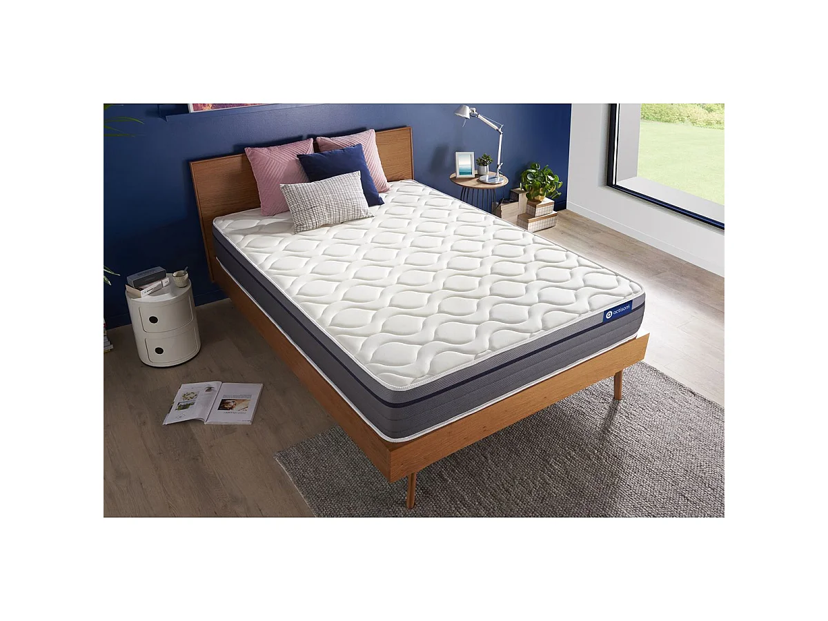 Matelas Ressorts ensachés+Mémoire de forme ACTIFLEX ZEN 80x200 Maxi épaisseur 7zones de confort