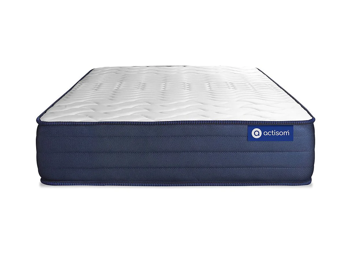 ACTISOM - Colchón de Látex 120 x 190 - Colchón 1 plaza, Espesor 22 cm - Soporte y Confort Muy Firmes - Alta Calidad para un Sueño Óptimo