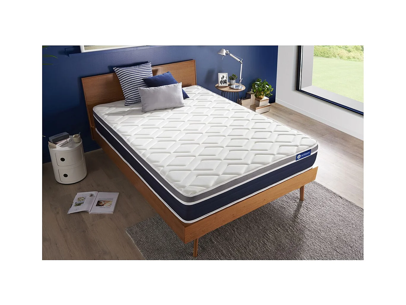 Actiflex confort matratze 80x190cm, Taschenfederkern und Memory-Schaum, Härtegrad 3, Höhe :26 cm, 7 Komfortzonen