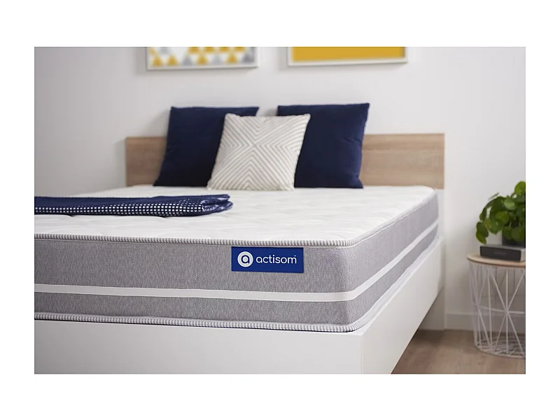 Actilatex touch matras 120x190cm , Matrasdikte : 20 cm , Latex en traagschuim , Gebalanceerd, 3 comfortzones