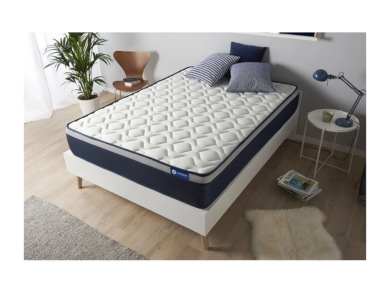ACTISOM matelas Mémoire de forme ACTIMEMO MAX 80x190 cm Maxi épaisseur 7zones de confort