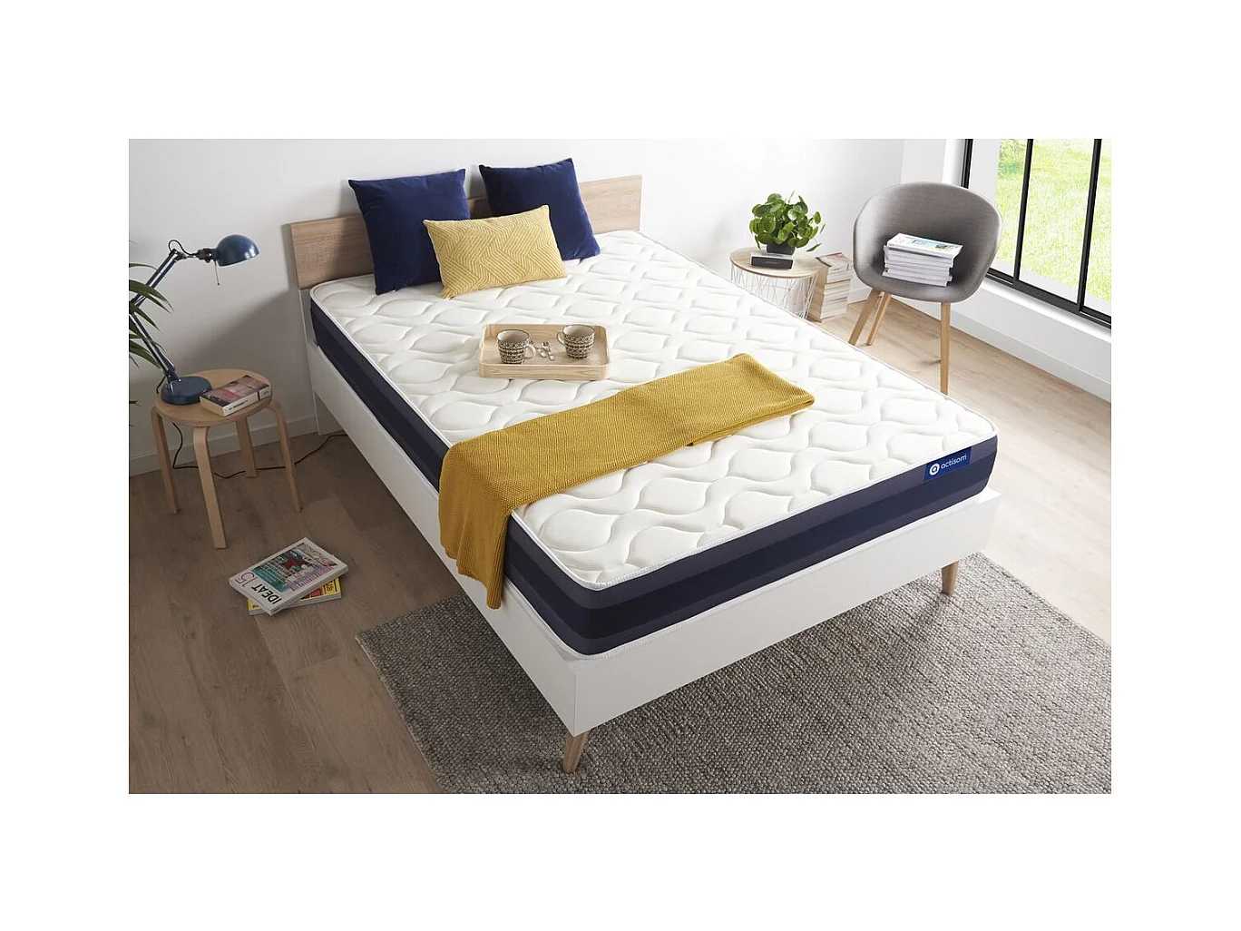 Materac Actilatex morpho 80x200cm, Grubosc : 24 cm, Lateks i pianka z pamiecia ksztaltu, Zrównowazony, 5 stref komfortu