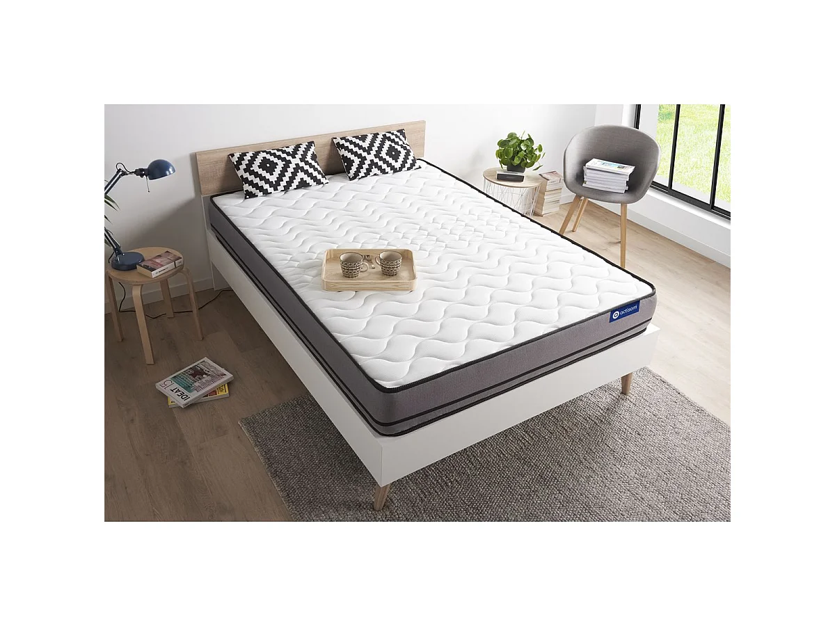 Matelas ACTILATEX 120x190cm 2 faces à MÉMOIRE DE FORME + LATEX 3zones de confort