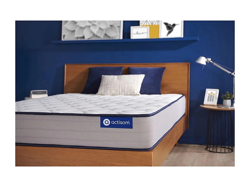 Colchón Actiflex form 80x190cm, Grosor: 22cm, Muelles ensacados y espuma viscoelástica, Firme, 3 zonas de confort