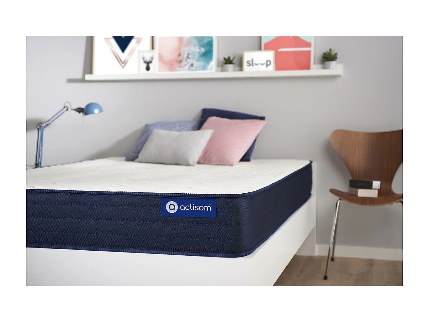 ACTISOM Matelas 80x200 Mémoire de forme 5zones de confort