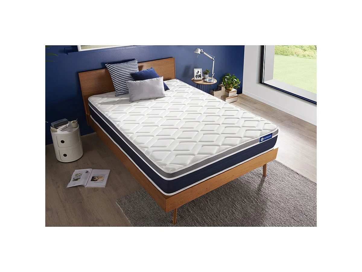 ACTIFLEX CONFORT Matelas Ressorts ensachés+mémoire de forme 80x200 cm Maxi épaisseur 7zones de confort