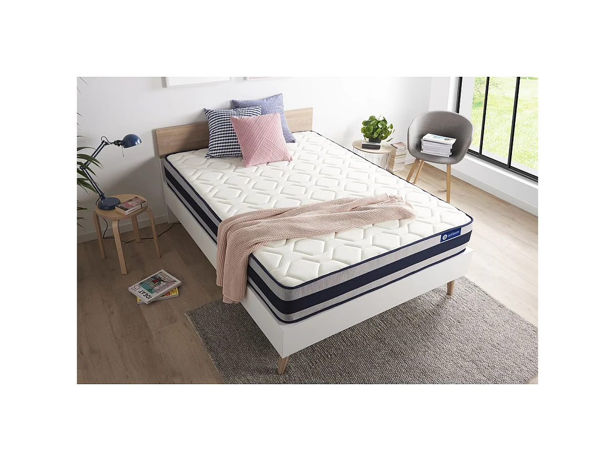 Actilatex ergo matras 120x200cm , Matrasdikte : 24 cm , Latex en traagschuim , Stevig, 5 comfortzones