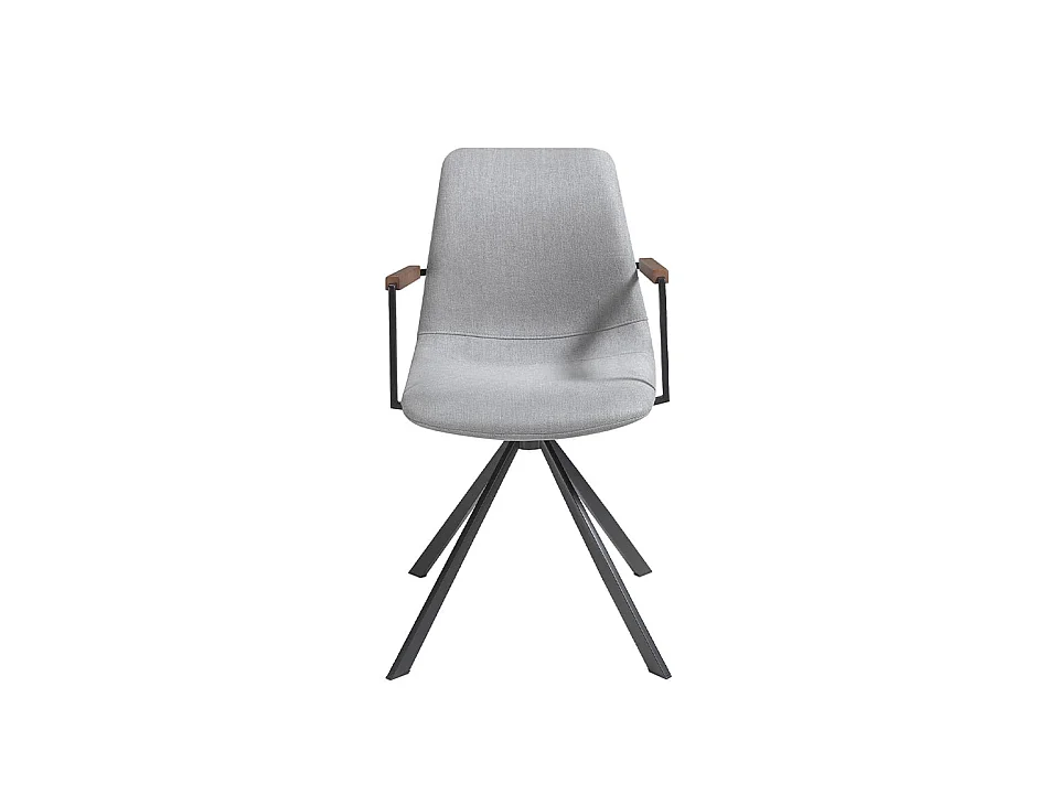 Ciemnoszare krzesło obrotowe z tkaniny