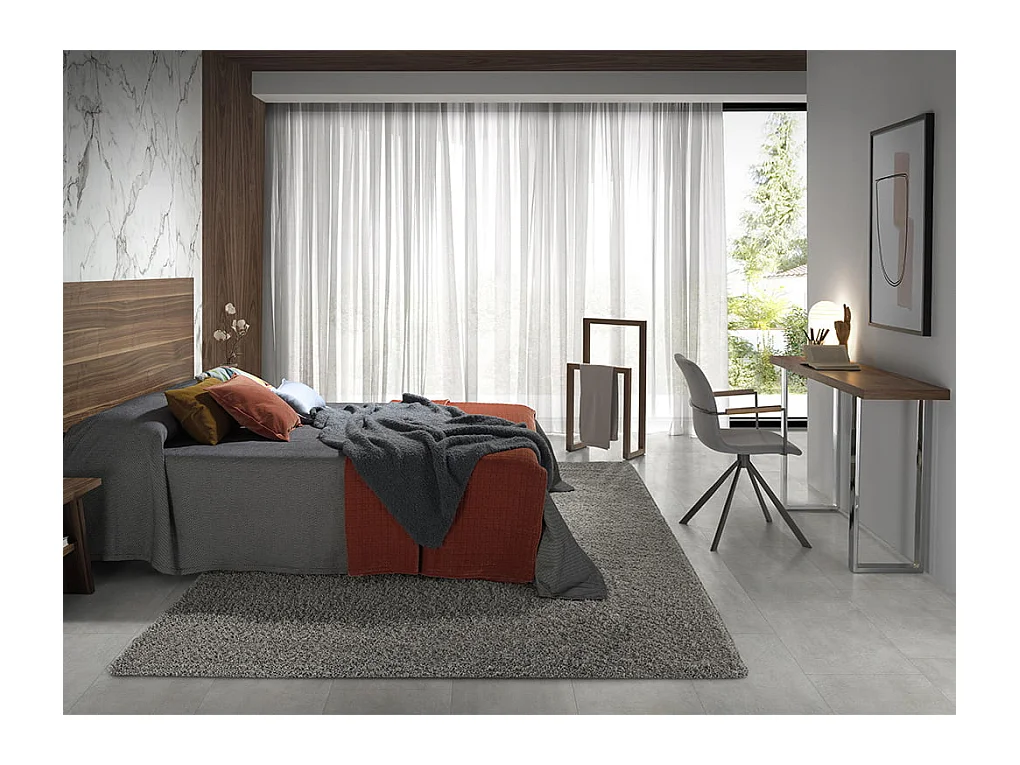 Ciemnoszare krzesło obrotowe z tkaniny