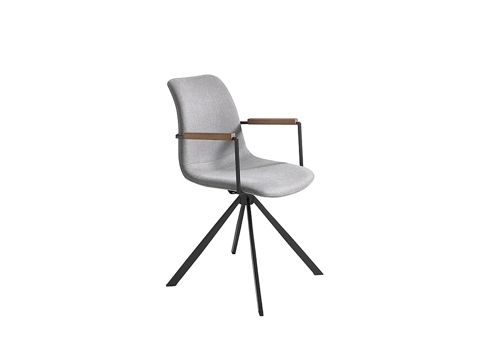 Chaise pivotante en tissu avec pieds en acier 4105 ANGEL CERDA