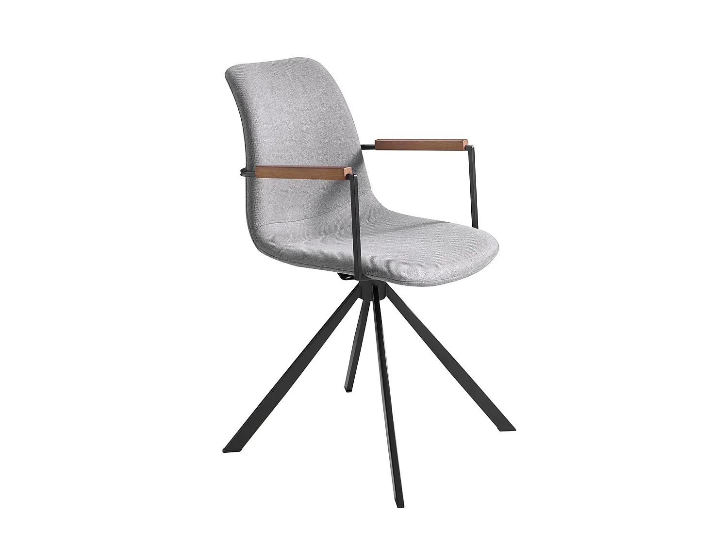 Donkergrijze stoffen draaistoel 4105 ANGEL CERDA