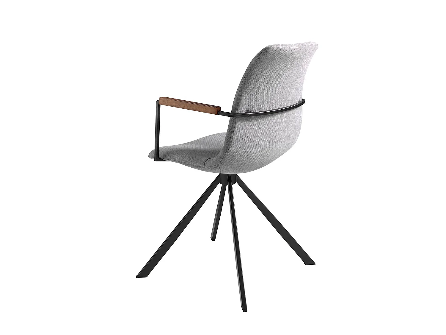 Donkergrijze stoffen draaistoel 4105 ANGEL CERDA