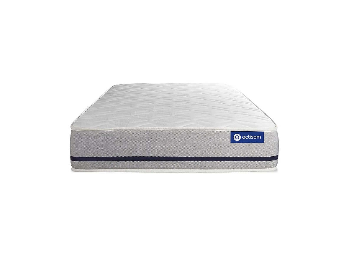 Lattenbodem en Actiflex soft matras 80x200cm , matrasdikte : 20 cm , pocketveren , vrij stevig, 3 comfortzones