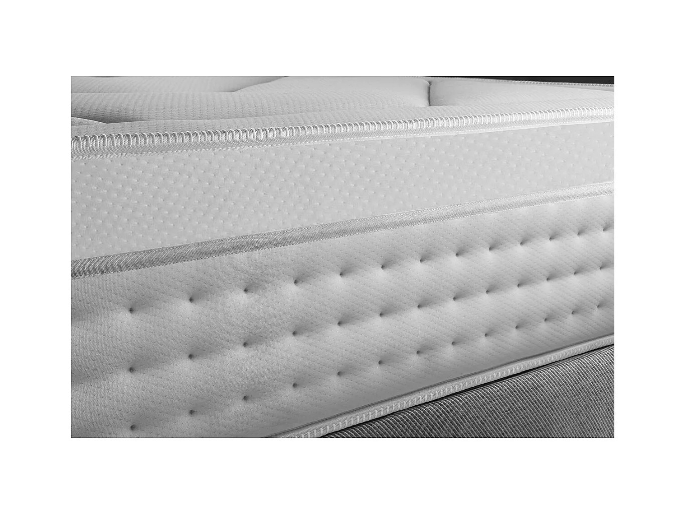 Ensemble Vingt-Huit 90 x 190 cm sommier Kit Blanc