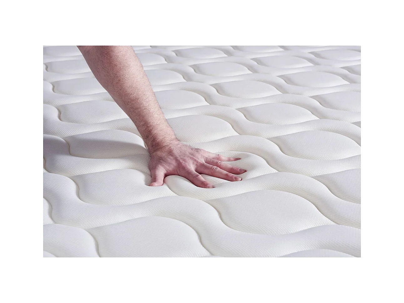 Ensemble matelas Ressorts ensachés et Mémoire de forme ACTIFLEX SLEEP 120x200 5zones de confort + sommier KIT blanc