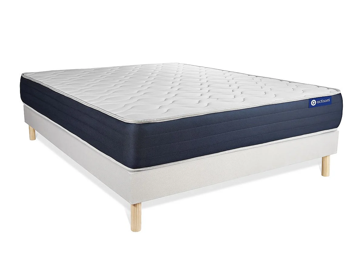 Pack colchón Actimemo sleep 120x200cm + Somier multiláminas, espuma viscoelástica, 5 zonas de confort