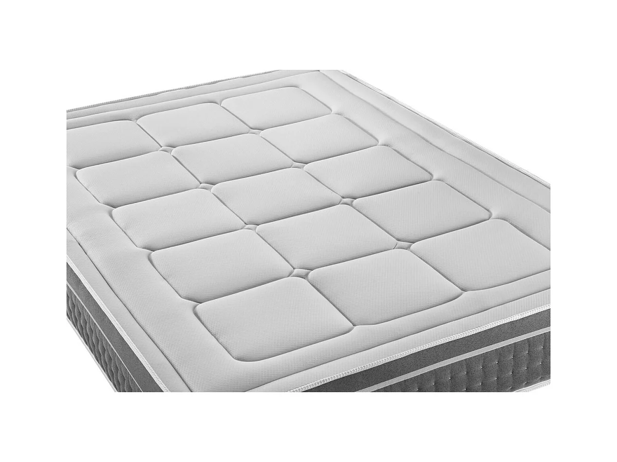 Pack Le Trente 140 x 200 cm sommier Gris
