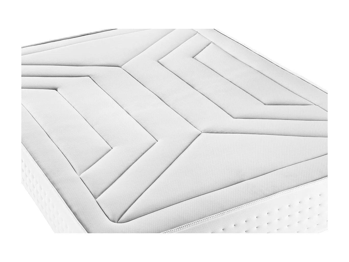 Ensemble Vingt-Quatre 140 x 200 cm sommier Kit Blanc