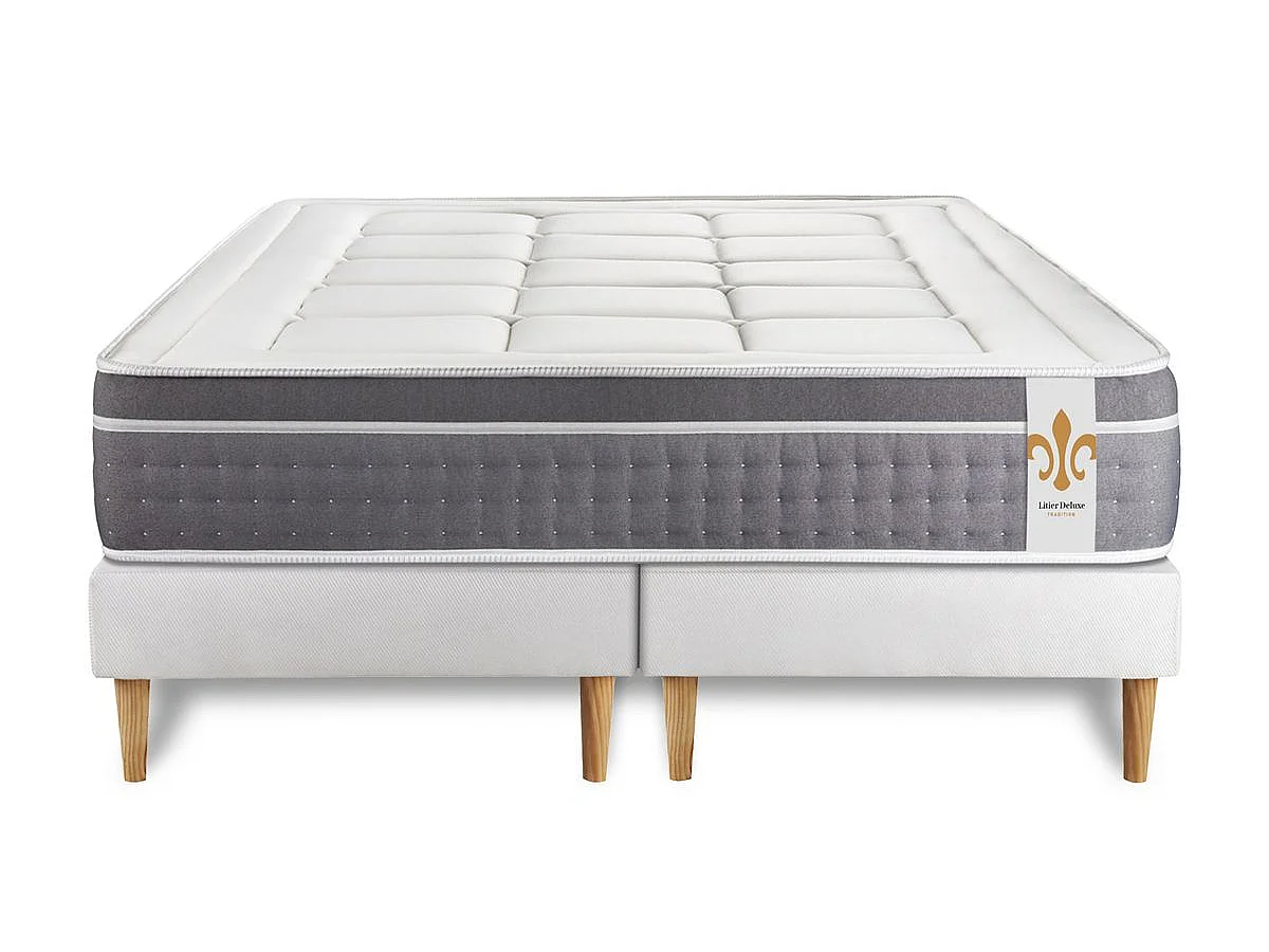 Pack Le Trente 160 x 200 cm double sommiers Blanc