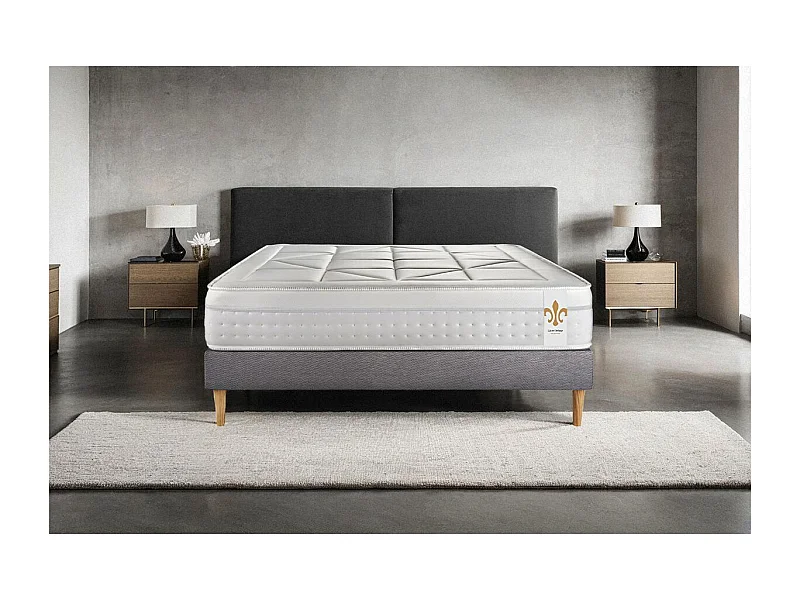 Ensemble Le Vingt-Huit 90 x 190 cm sommier Gri