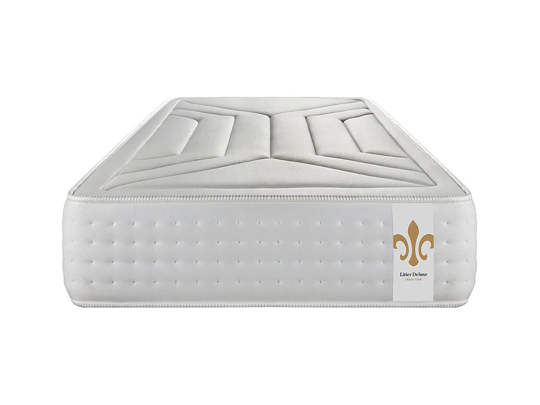 Ensemble Vingt-Quatre 90 x 190 cm sommier Kit Blanc