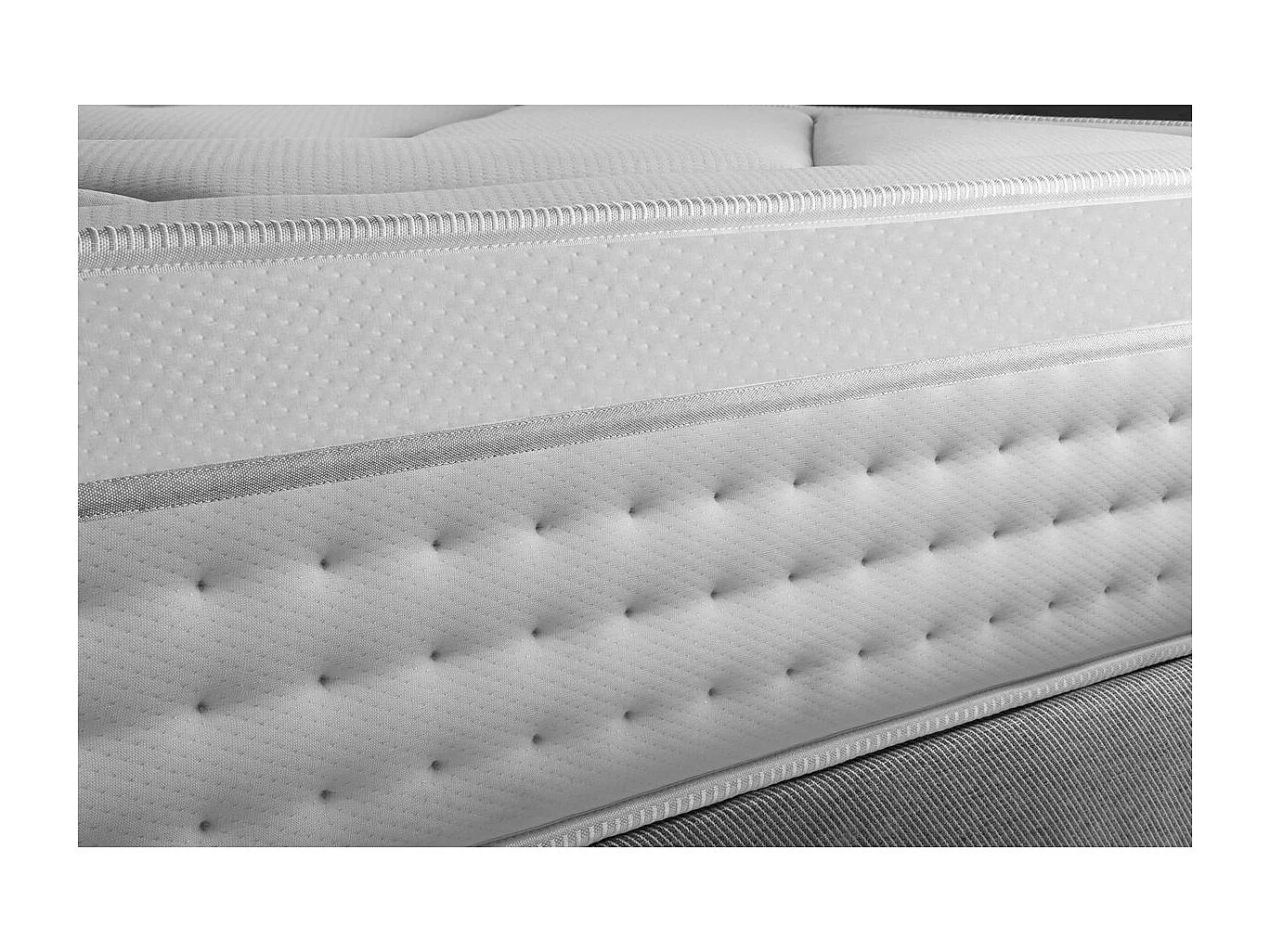 Pack Vingt-Huit 160 x 200 cm sommier Kit Blanc