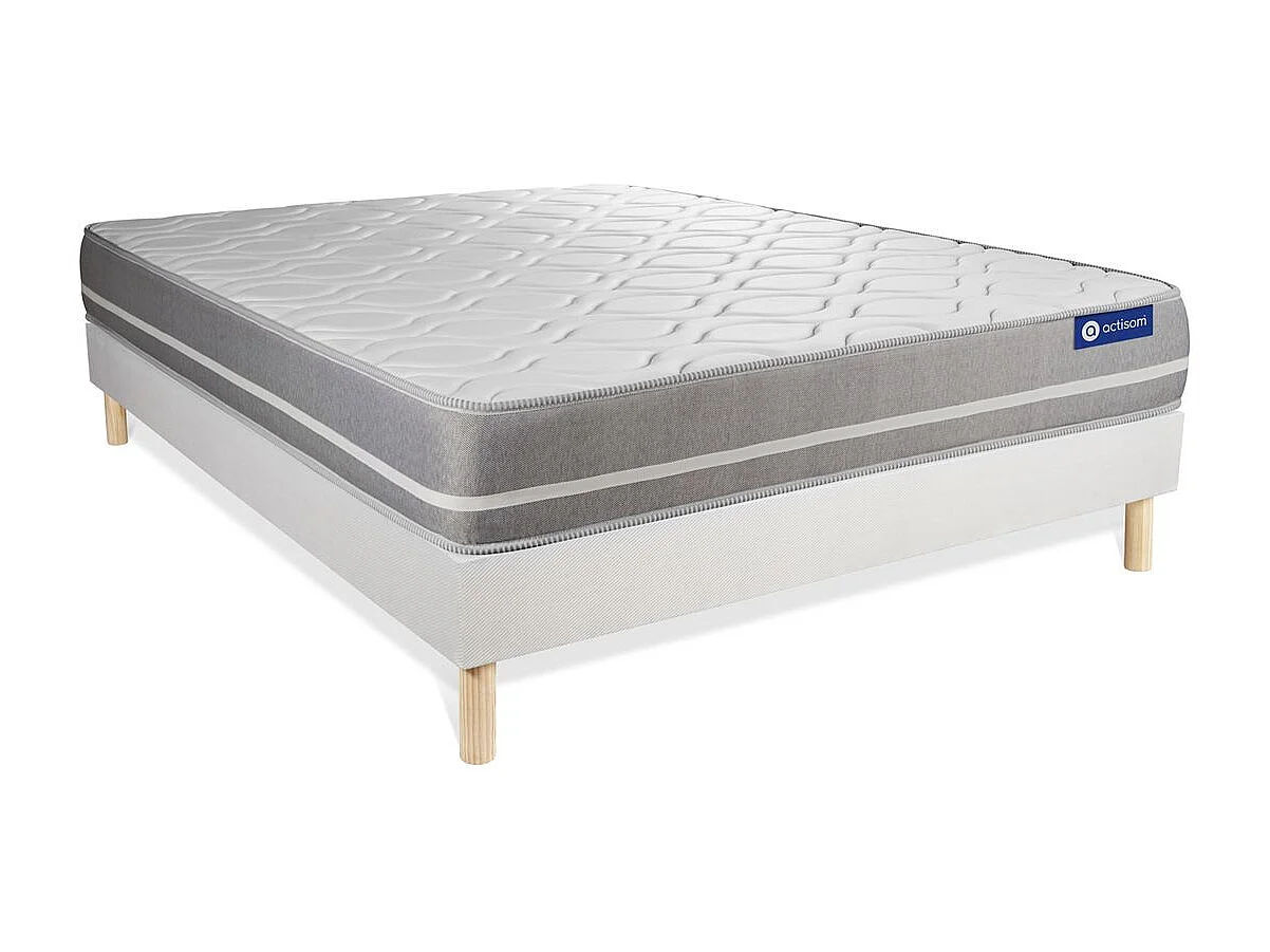 Lattenbodem en Actiflex touch matras 120x190cm , matrasdikte : 20 cm , pocketveren , gebalanceerd, 3 comfortzones