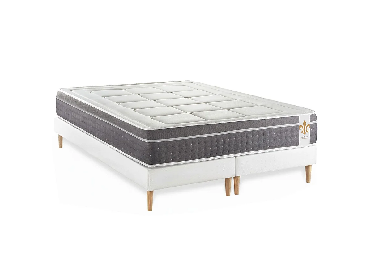Ensemble Le Trente 160 x 200 cm double sommiers Blanc