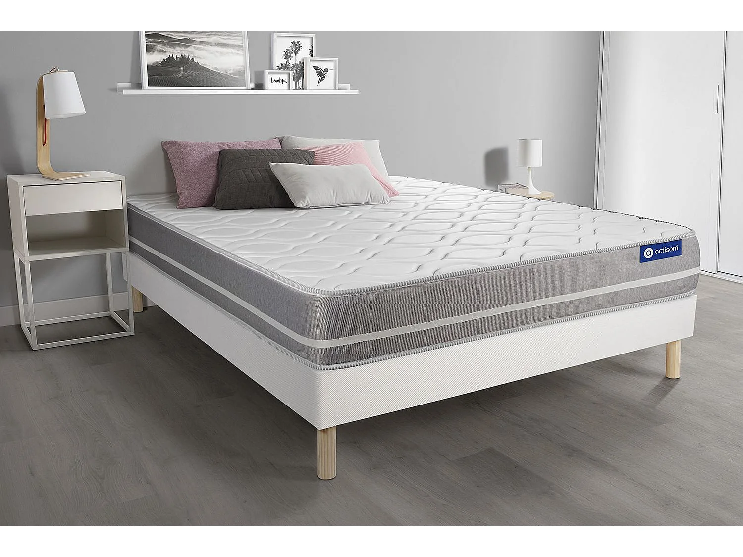 Kit rete e materasso matrimoniale Actimemo touch 80x200cm - Spessore : 20cm- memory foam - Bilanciato -
