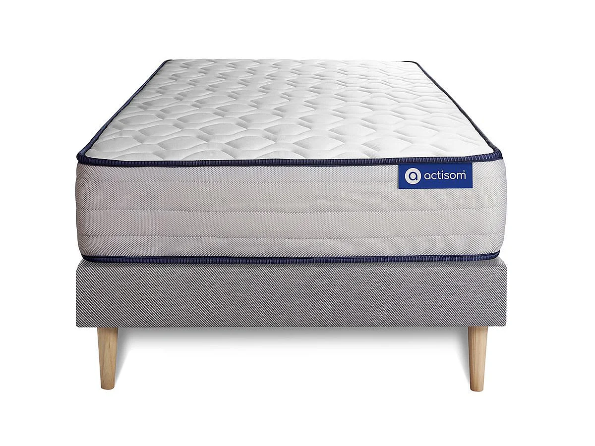 Kit rete e materasso matrimoniale Actilatex form 80x190cm - Spessore : 22cm - Lattice e memory foam - rigido