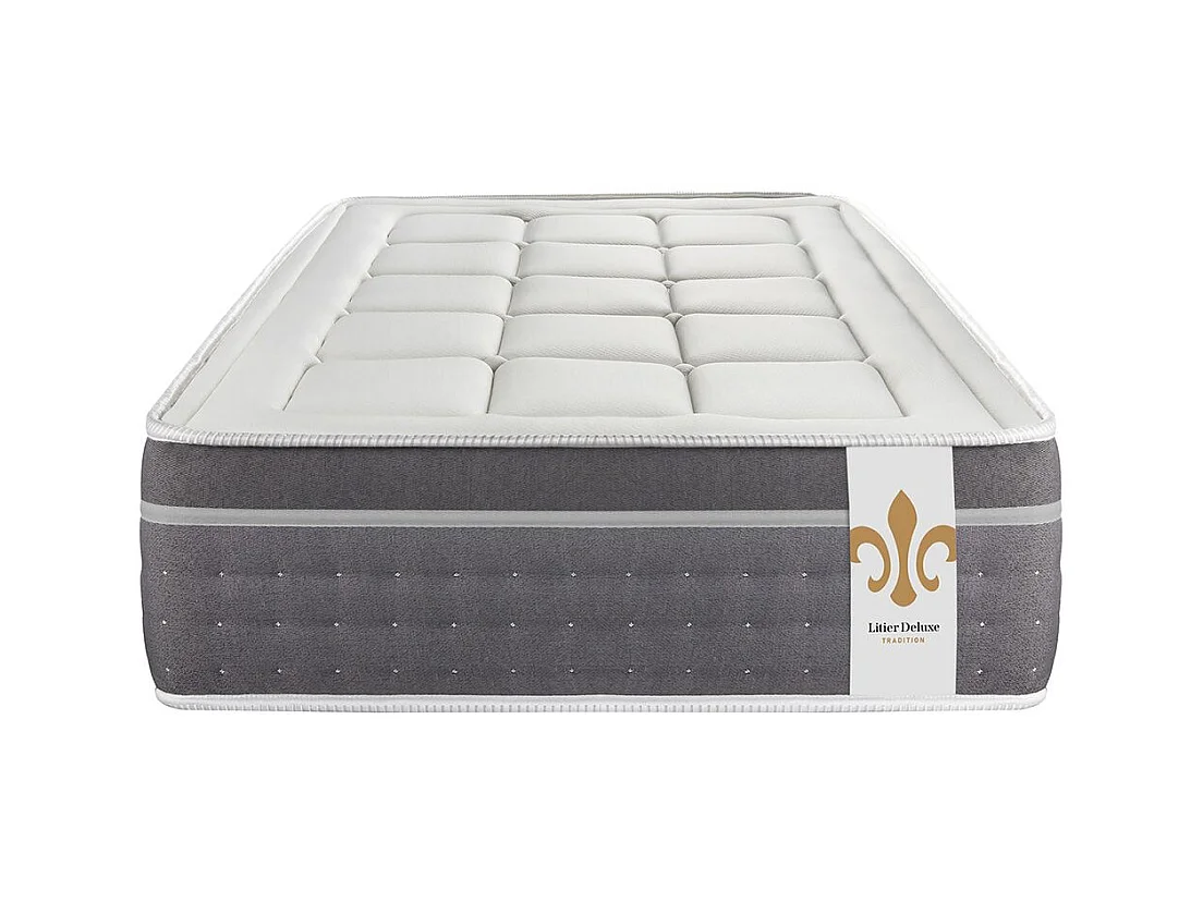 Ensemble Trente 90 x 200 cm sommier Kit Gris